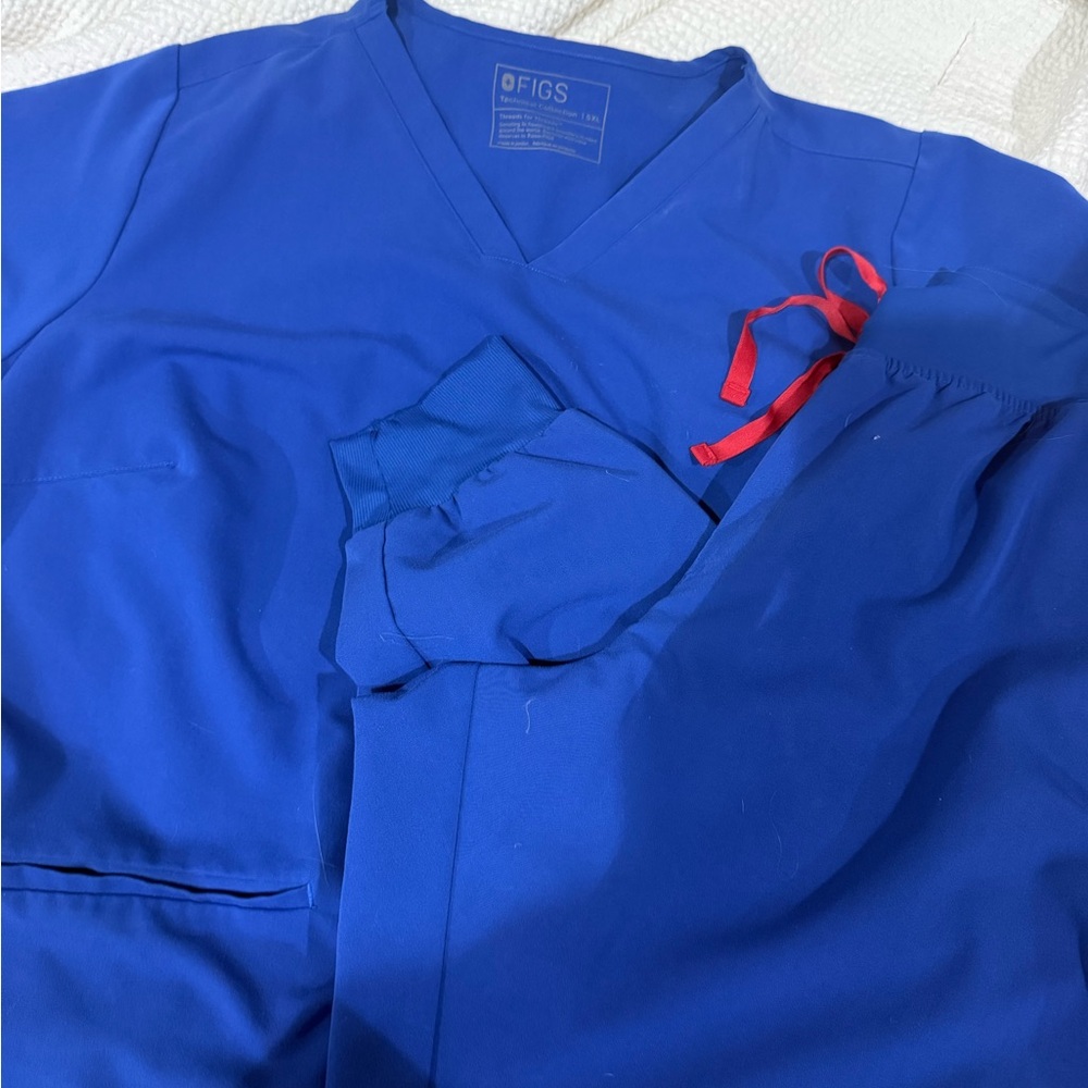 Figs Winning Blue Scrub Set